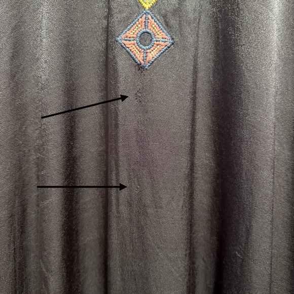 Johnny Was Black Embroidered Top - Picture 7 of 8